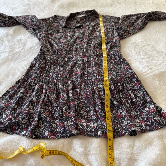 Veronica Beard Floral Rory Dress Black Combo Button Down Collared size 12 - Picture 10 of 10